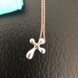 Tiffany Silver cross necklace